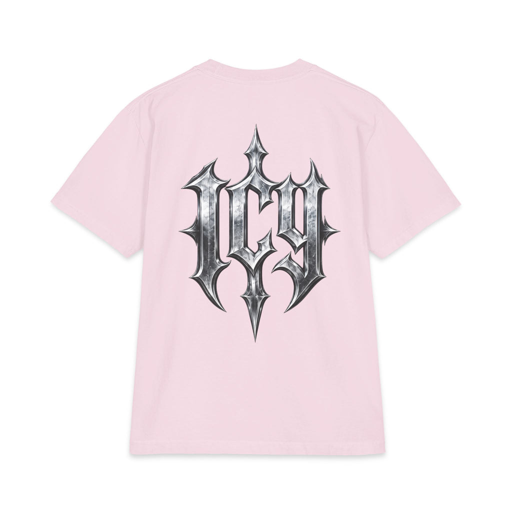 Metallic Spike Logo Short Sleeve Graphic T-Shirt