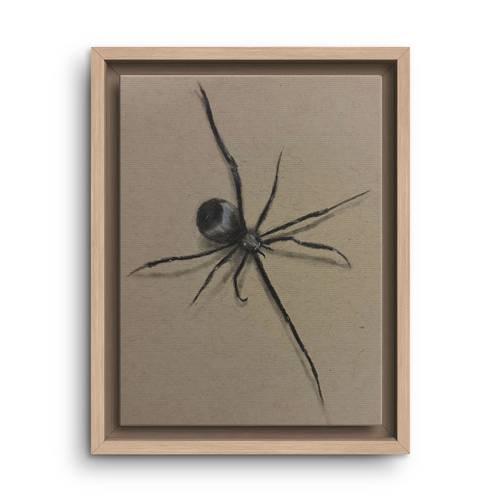 Framed Canvas Spider Wall Art