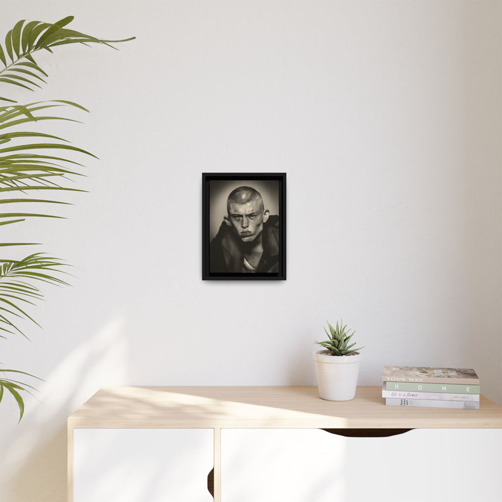 “Buzz Cut” Matte Canvas, Framed (Multi-color)