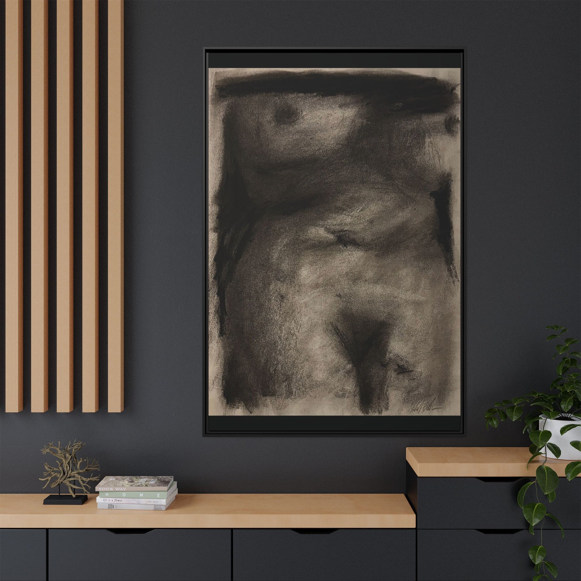 “The Price Of Intuition” Matte Canvas, Framed (Multi-color)