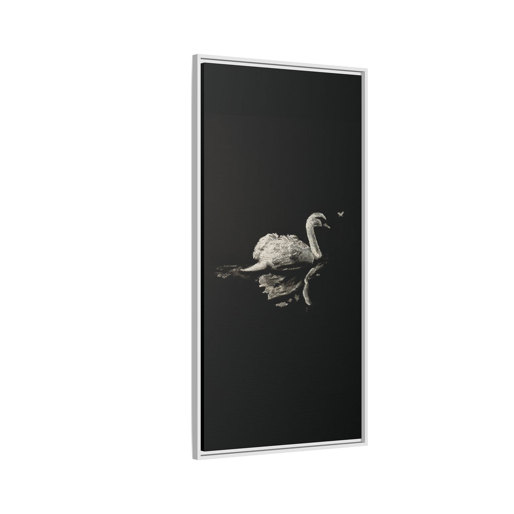 “Swan” Matte Canvas, Framed (Multi-color)