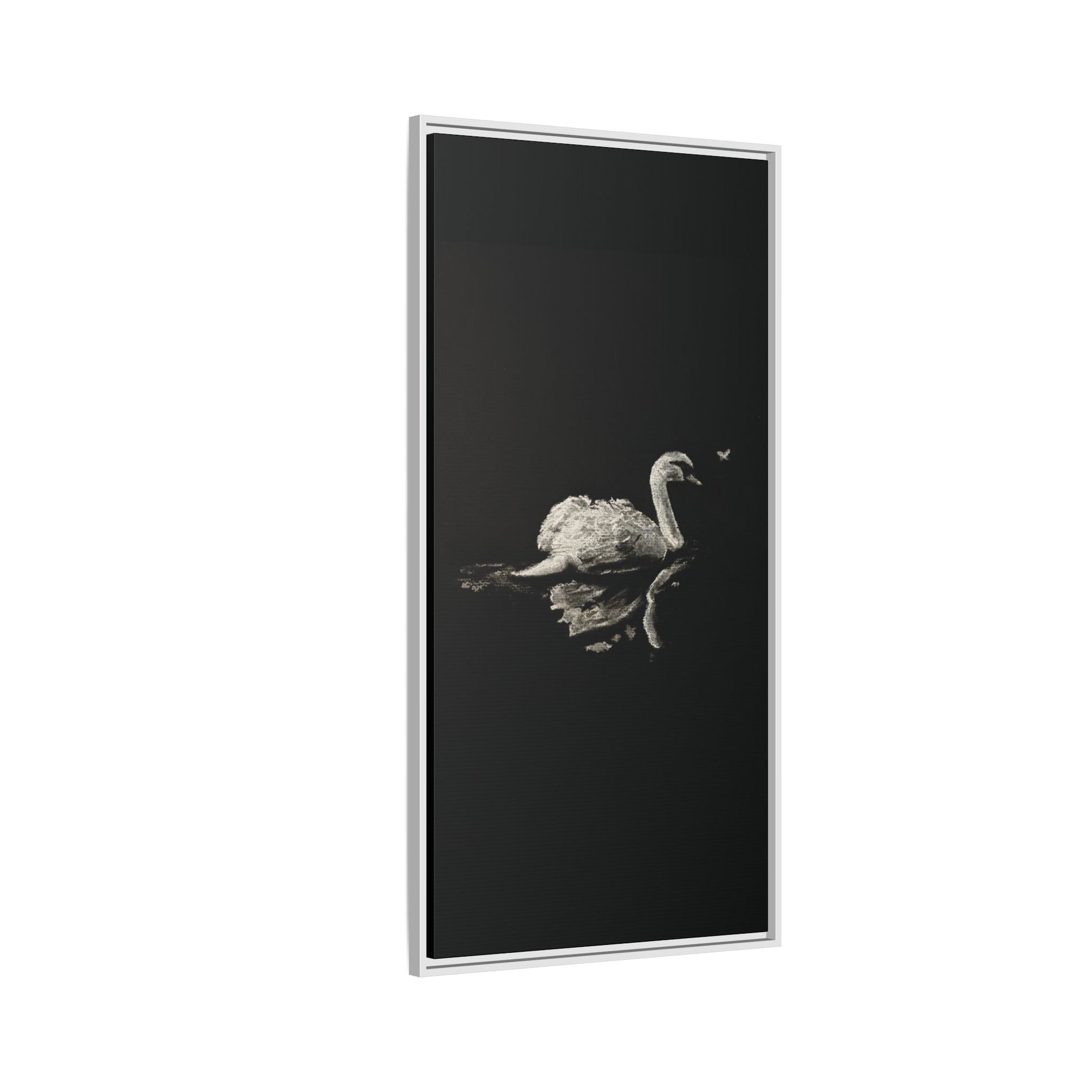 “Swan” Matte Canvas, Framed (Multi-color)