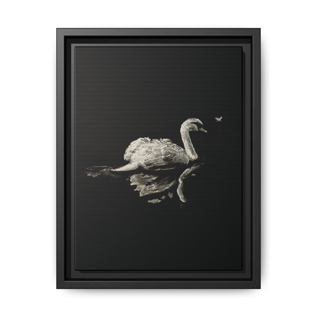 “Swan” Matte Canvas, Framed (Multi-color)