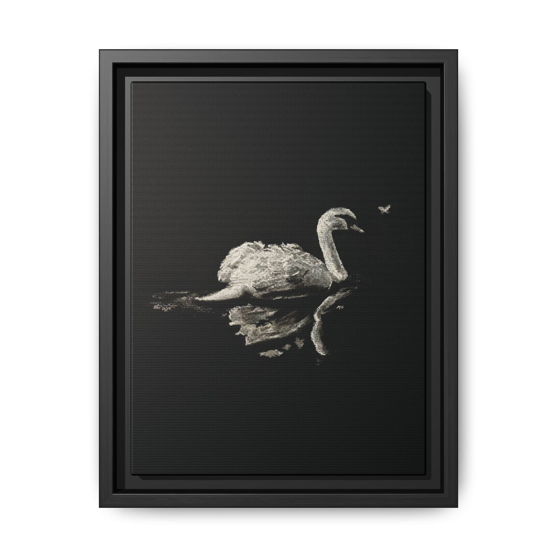 “Swan” Matte Canvas, Framed (Multi-color)