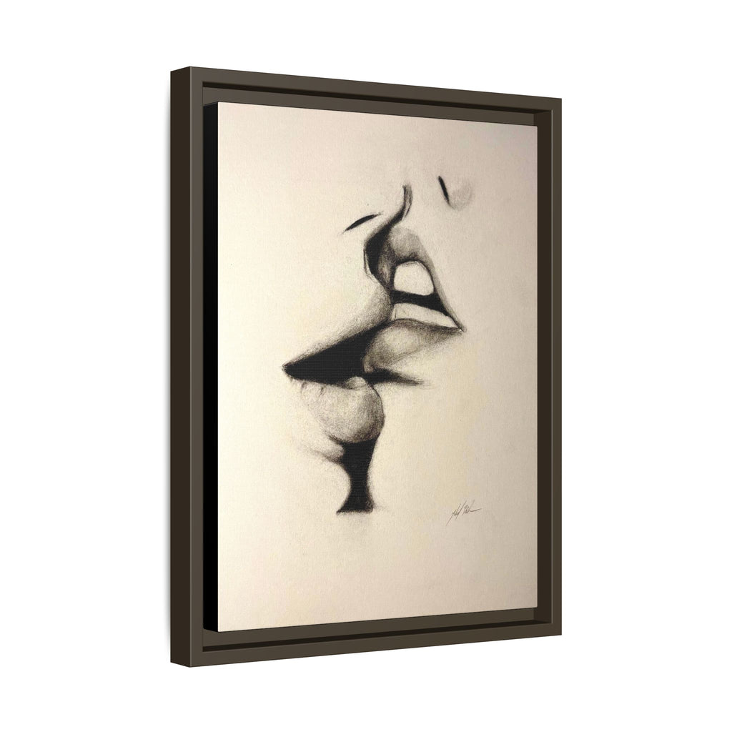 “LIP LOCK” Matte Canvas, Framed (Multi-color)