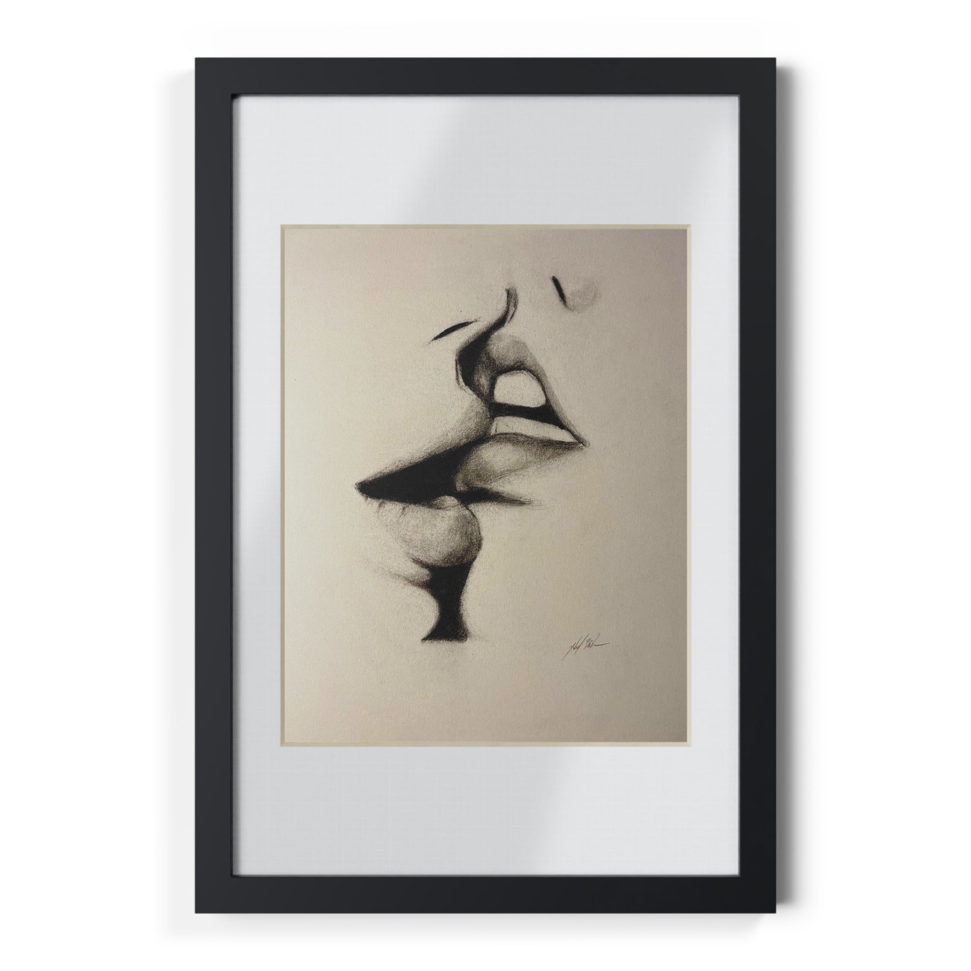 “Lip Filler” Framed Posters, Black