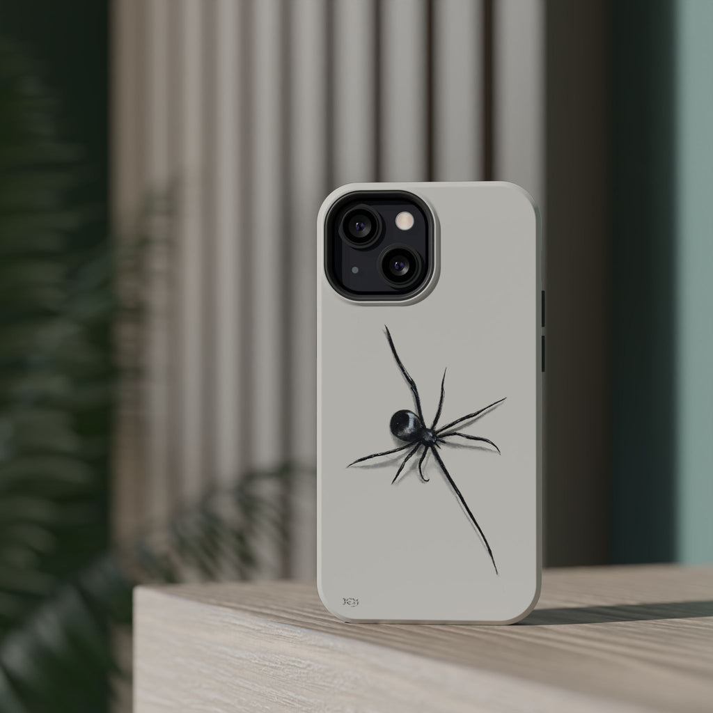 "ICY" Spider Sketch Magnetic Impact-Resistant Phone Case
