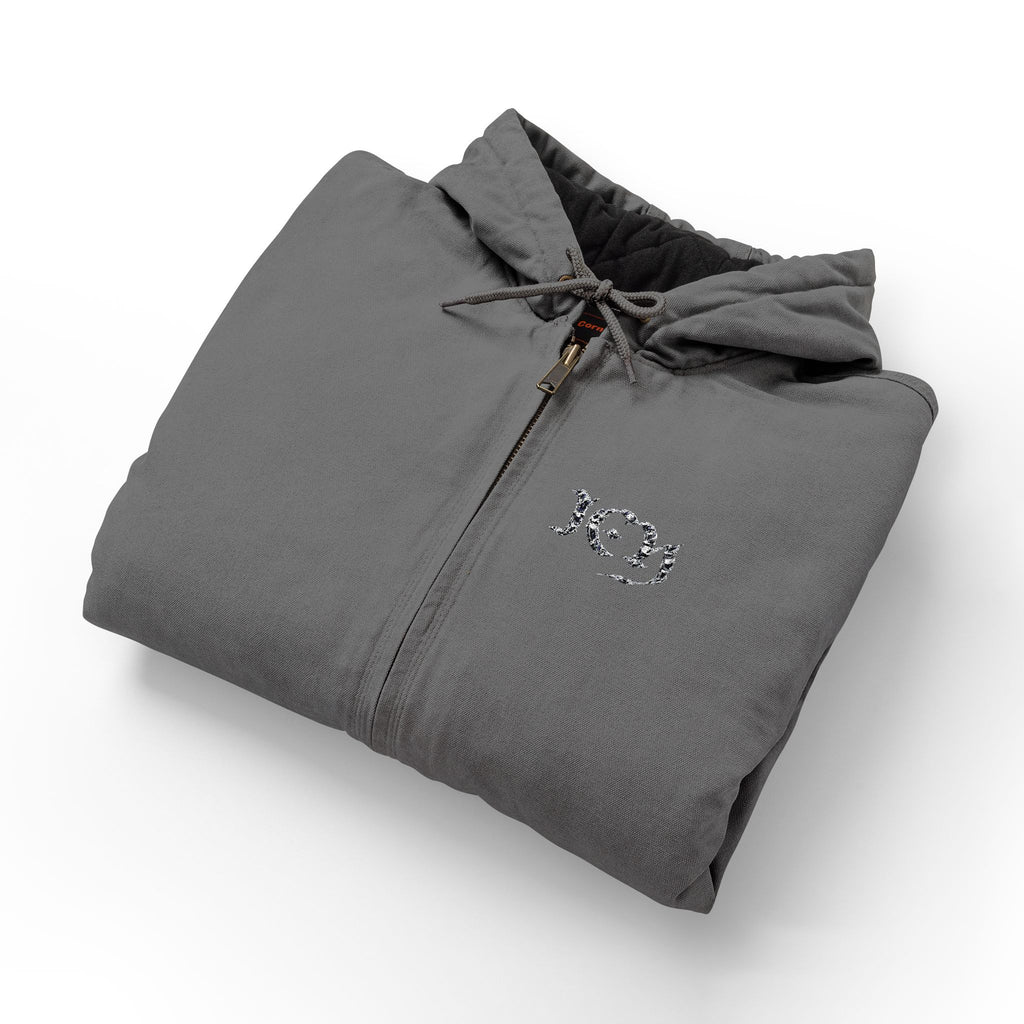 “icy” CornerStone® Men's Duck Cloth Hooded Work Jacket (Embroidery)