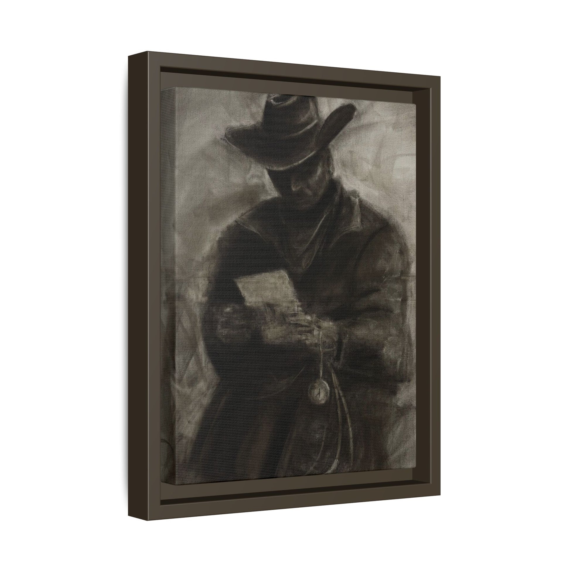 “Cowboy” Matte Canvas, Framed (Multi-color)