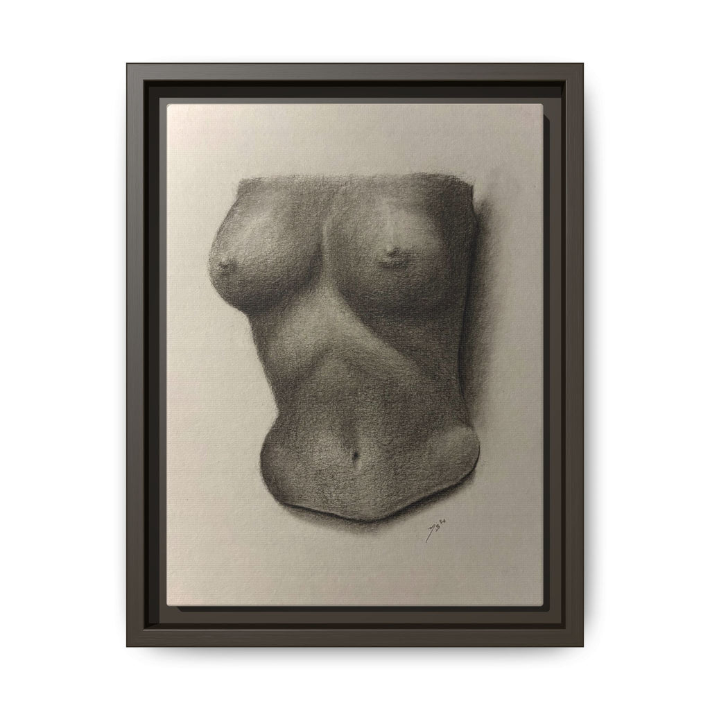 "BODY STUDY NO.4" Matte Canvas, Framed (Multi-color)