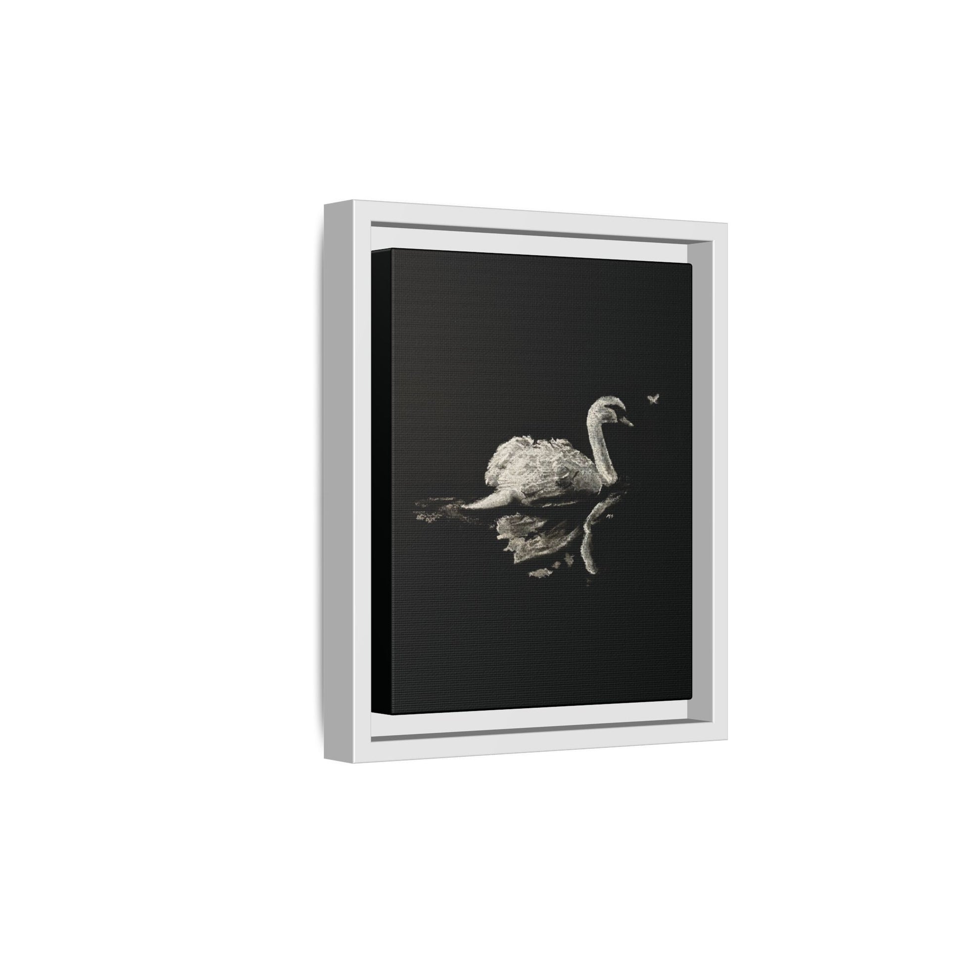 “Swan” Matte Canvas, Framed (Multi-color)