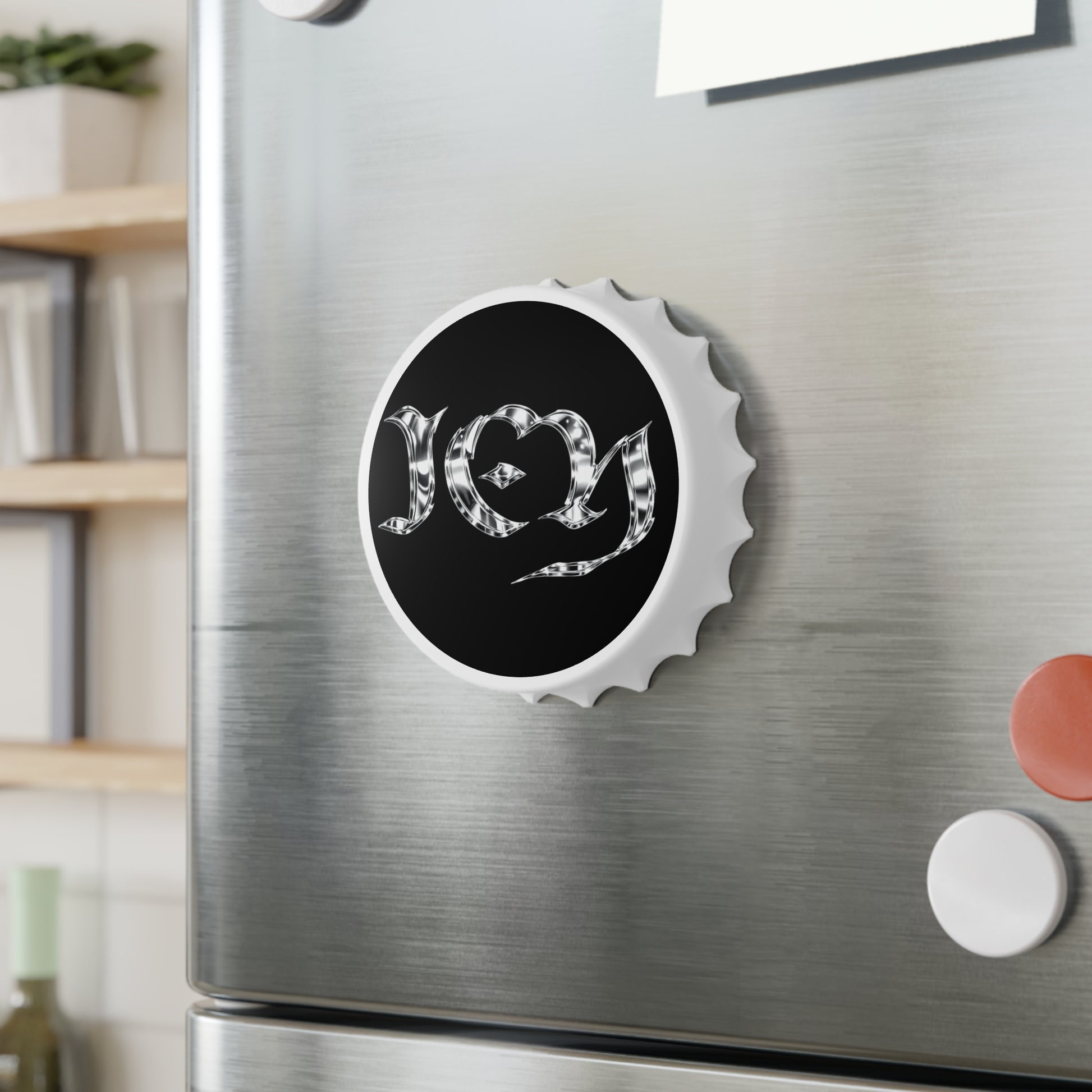 "ICY" Metallic Gothic 'IU' Bottle Opener — Rock-Inspired Beer Cap Opener