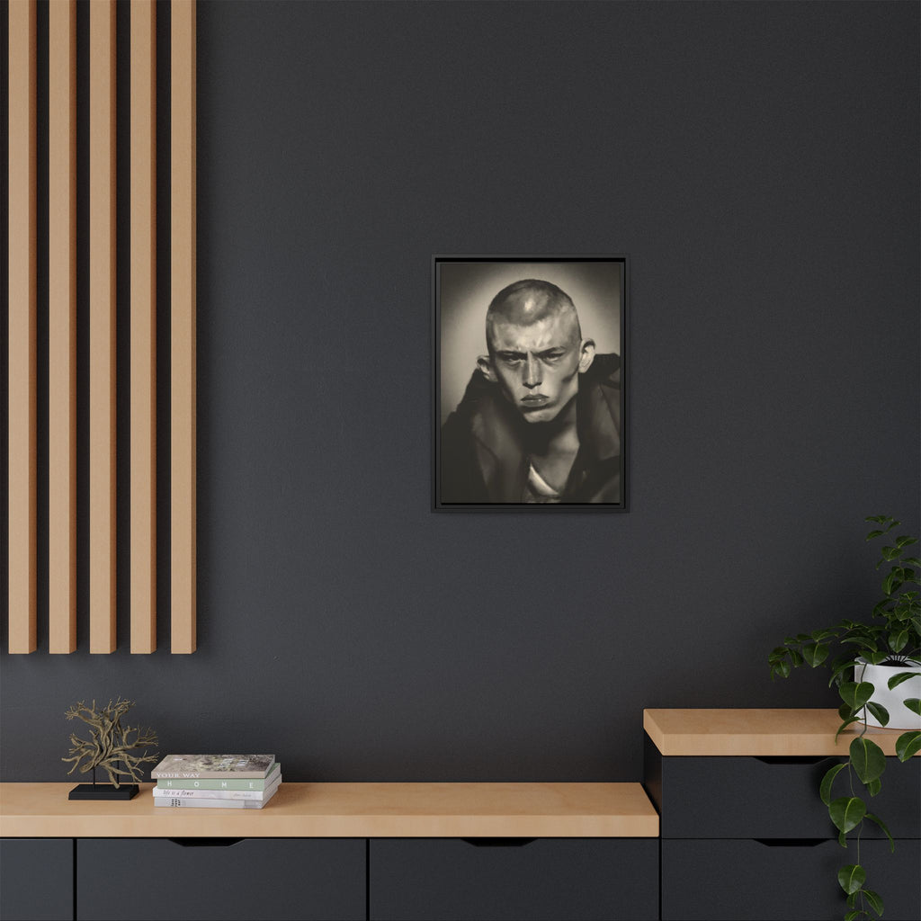 “Buzz Cut” Matte Canvas, Framed (Multi-color)
