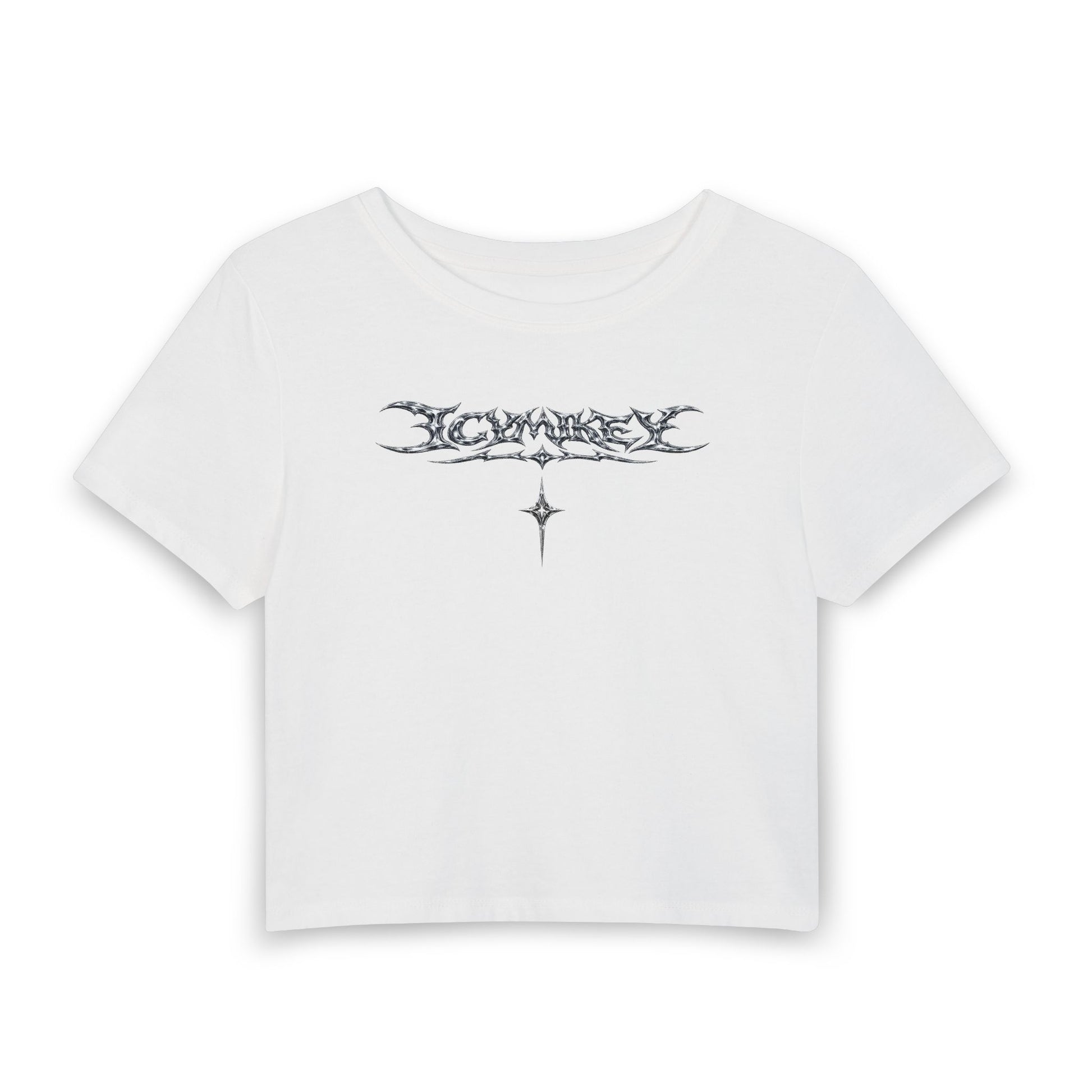 Women’s Baby Tee — Gothic Symbol Crop Top