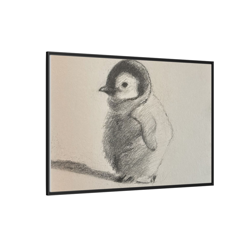 Penguin #3 Matte Canvas, Framed (Multi-color)