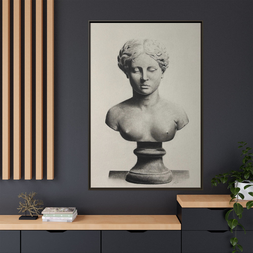 SCULPTURE Matte Canvas, Framed (Multi-color)