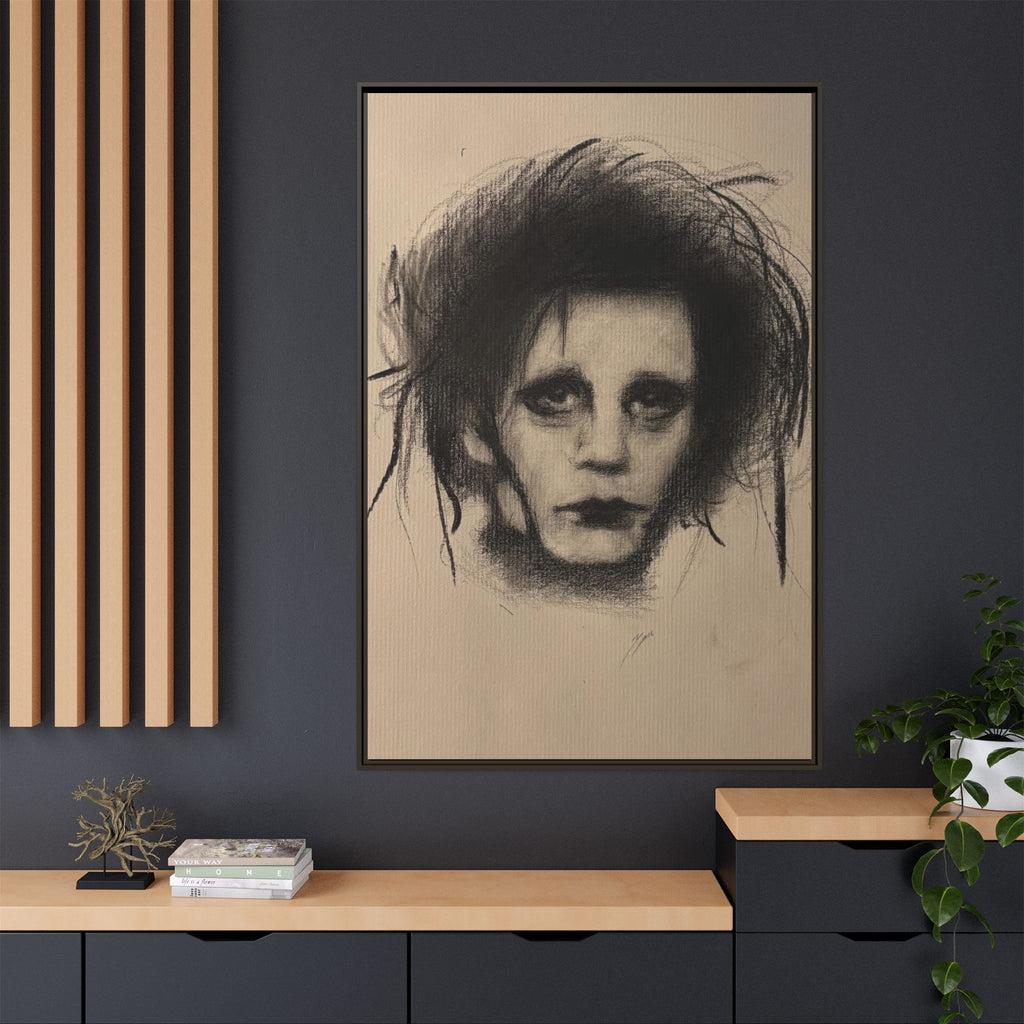 “Edward” Matte Canvas, Framed (Multi-color)