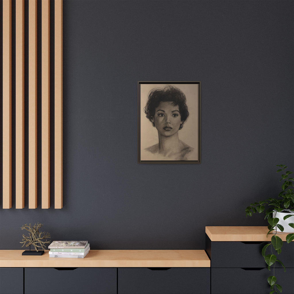 “Still Gaze” Matte Canvas, Framed (Multi-color) PRINT