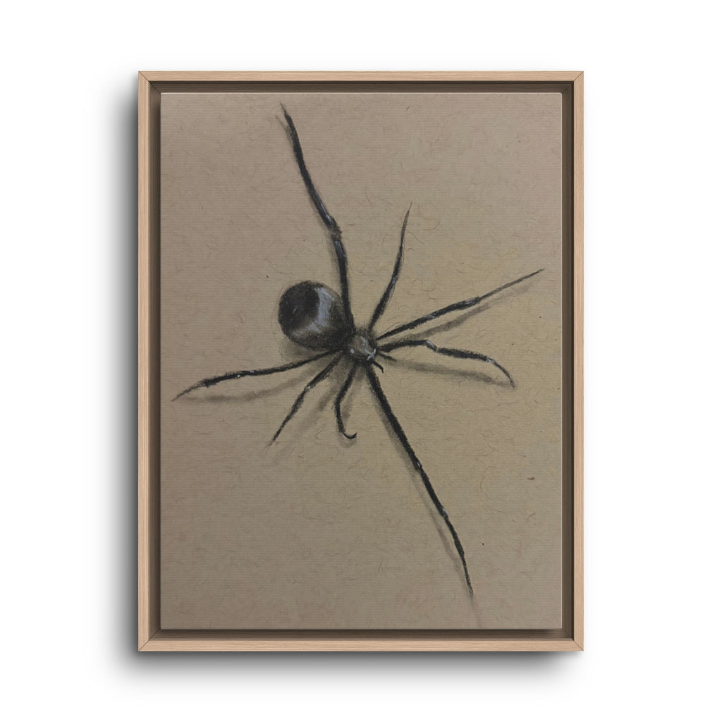 Framed Canvas Spider Wall Art