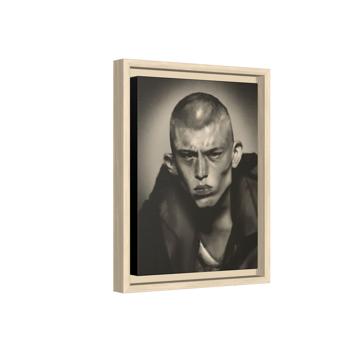 “Buzz Cut” Matte Canvas, Framed (Multi-color)