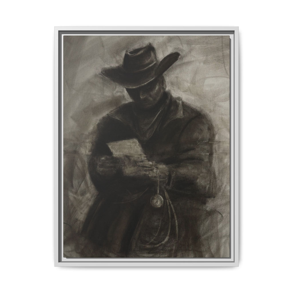 “Cowboy” Matte Canvas, Framed (Multi-color)