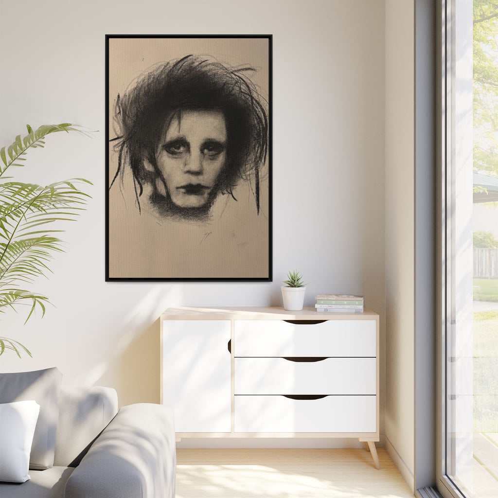 “Edward” Matte Canvas, Framed (Multi-color)