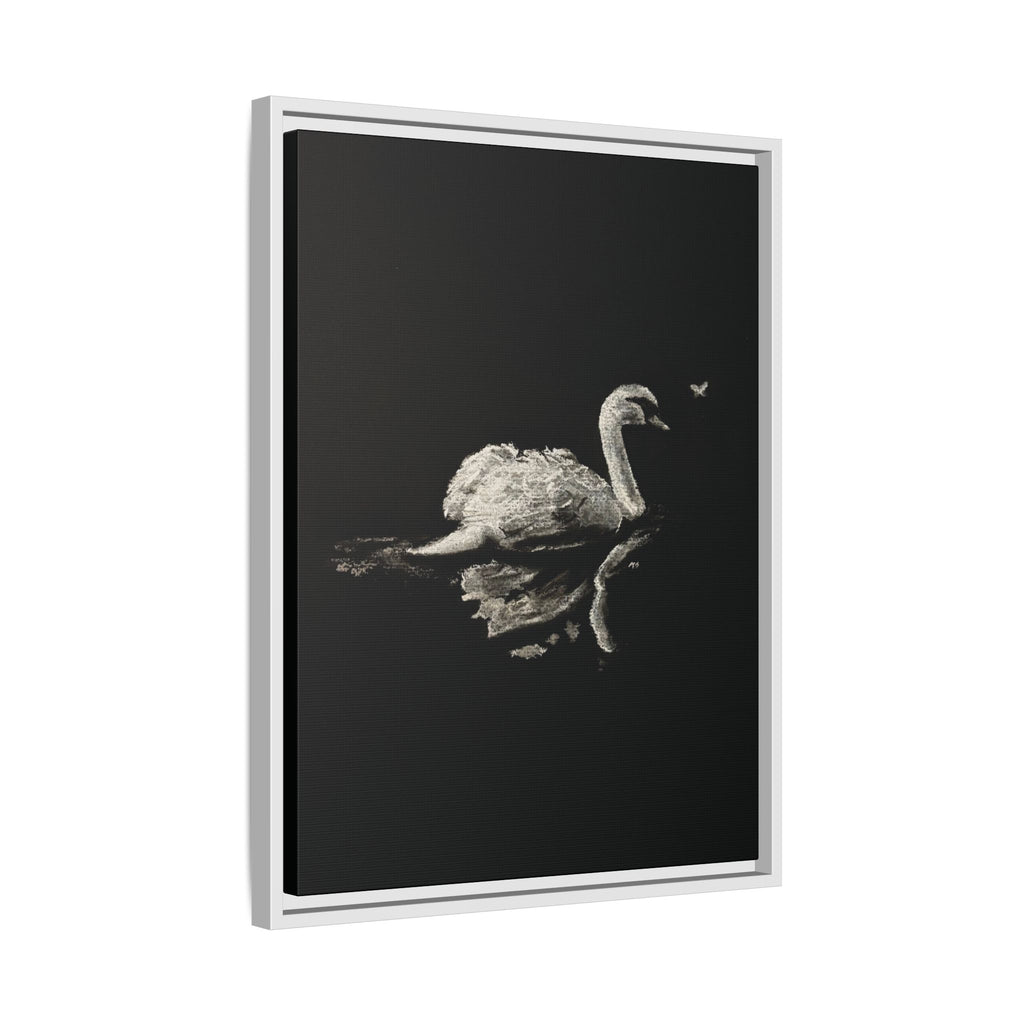 “Swan” Matte Canvas, Framed (Multi-color)