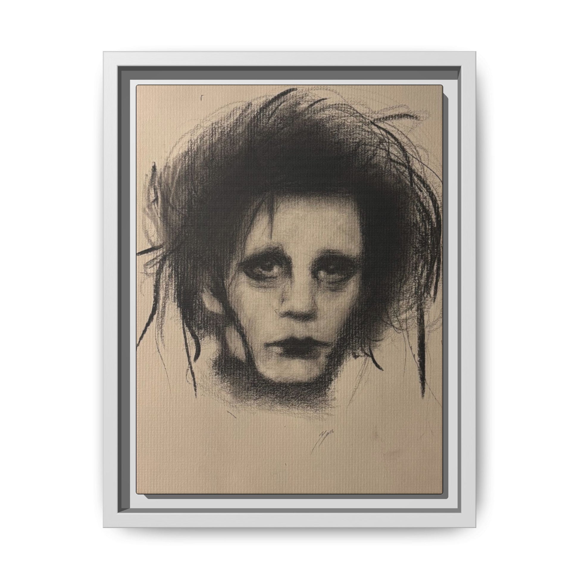 “Edward” Matte Canvas, Framed (Multi-color)