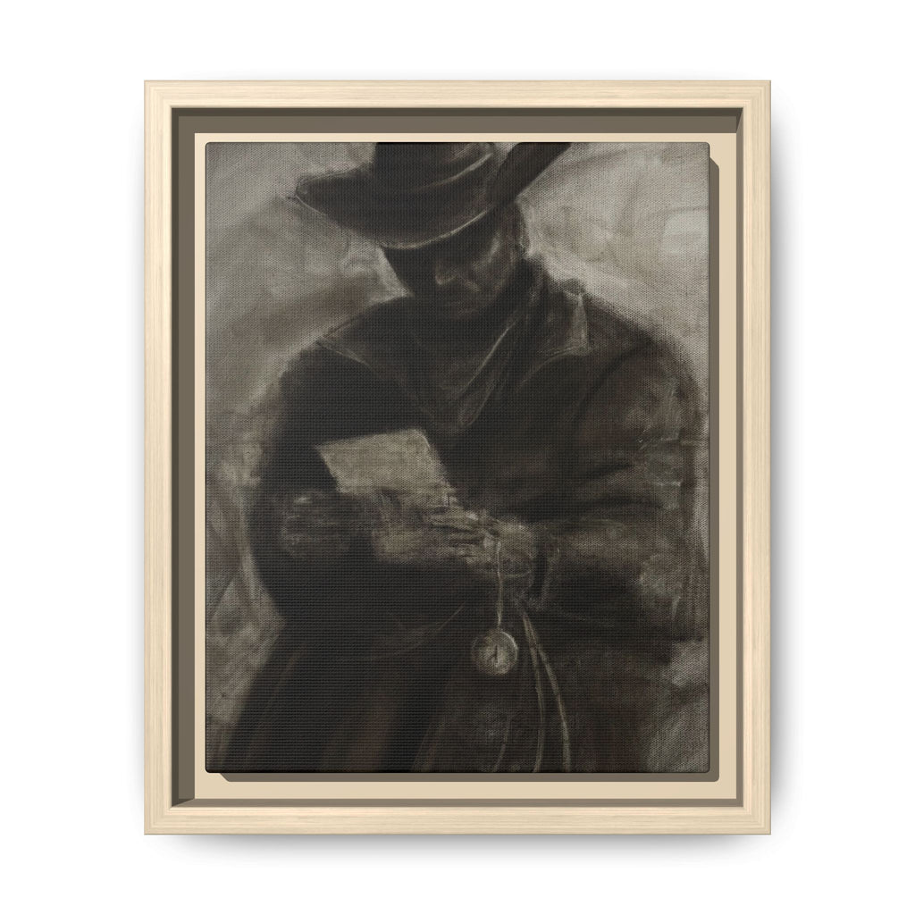 “Cowboy” Matte Canvas, Framed (Multi-color)