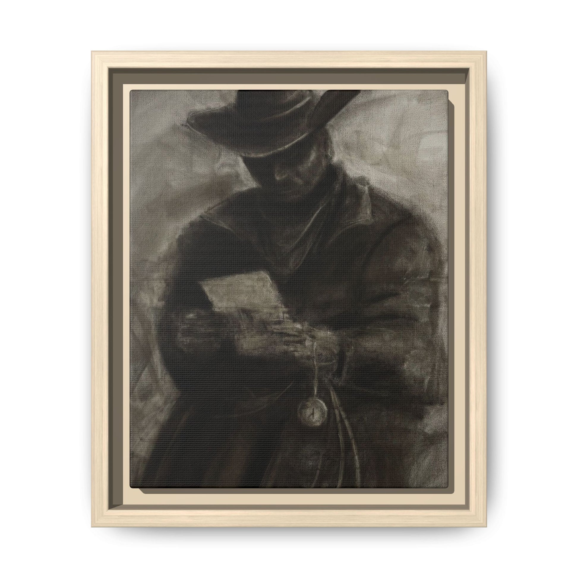 “Cowboy” Matte Canvas, Framed (Multi-color)