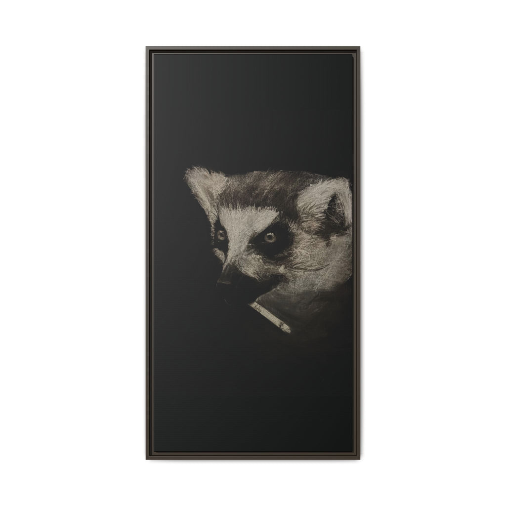 “Lemur” Matte Canvas, Framed (Multi-color)