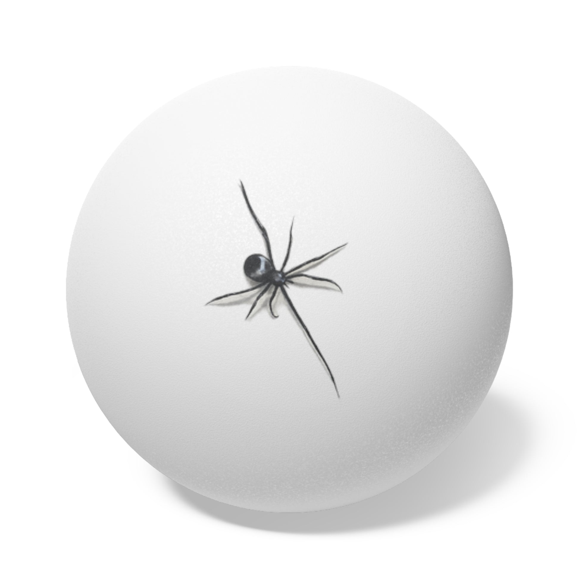 "ICY" Spider Design Ping Pong Balls — Set of 6 Table Tennis Balls
