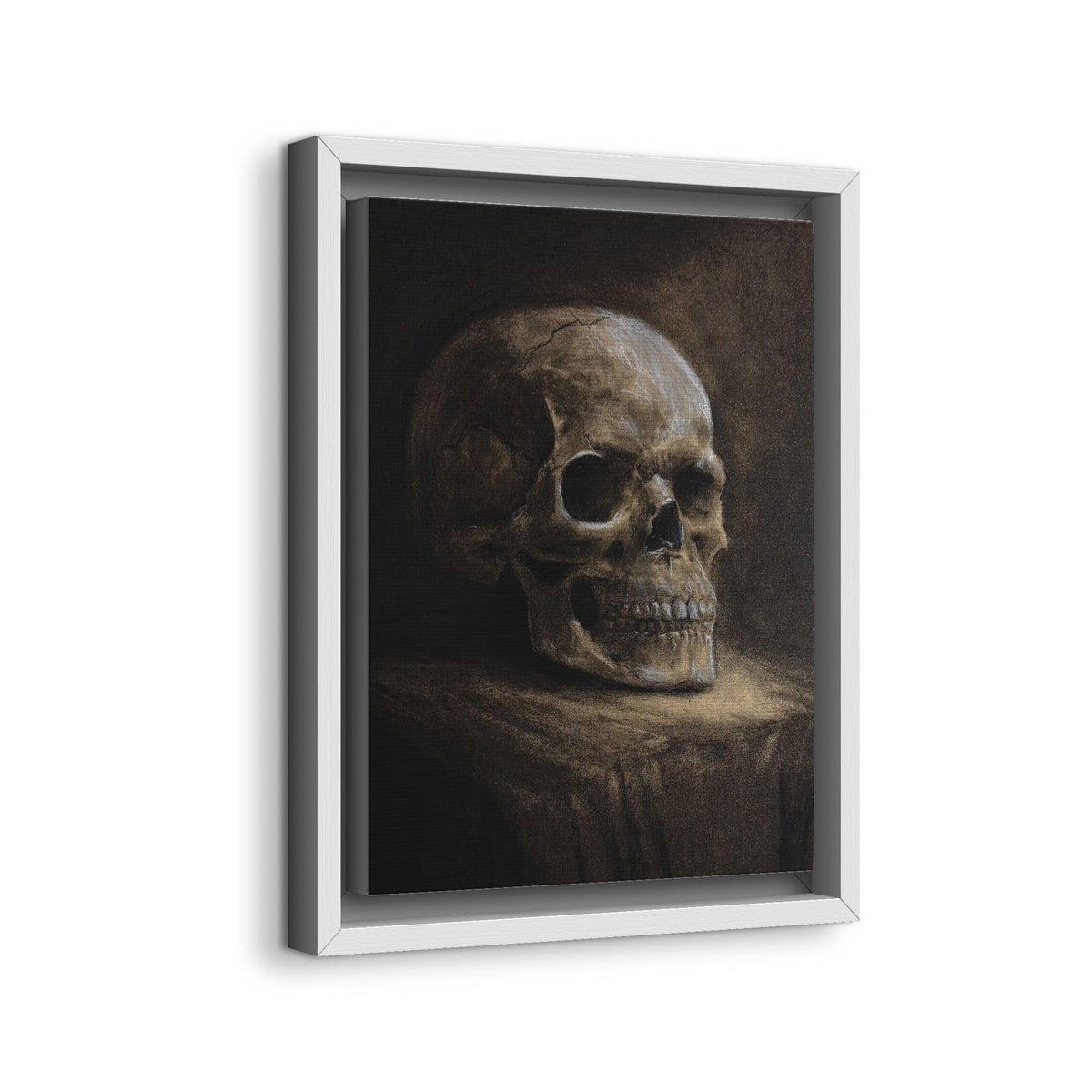 Framed Canvas Skull Portrait Wall Art