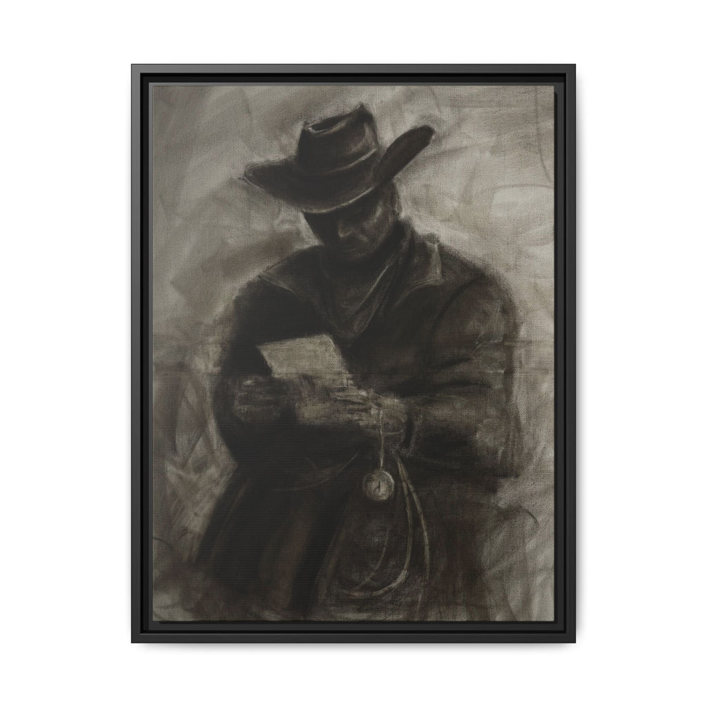 “Cowboy” Matte Canvas, Framed (Multi-color)