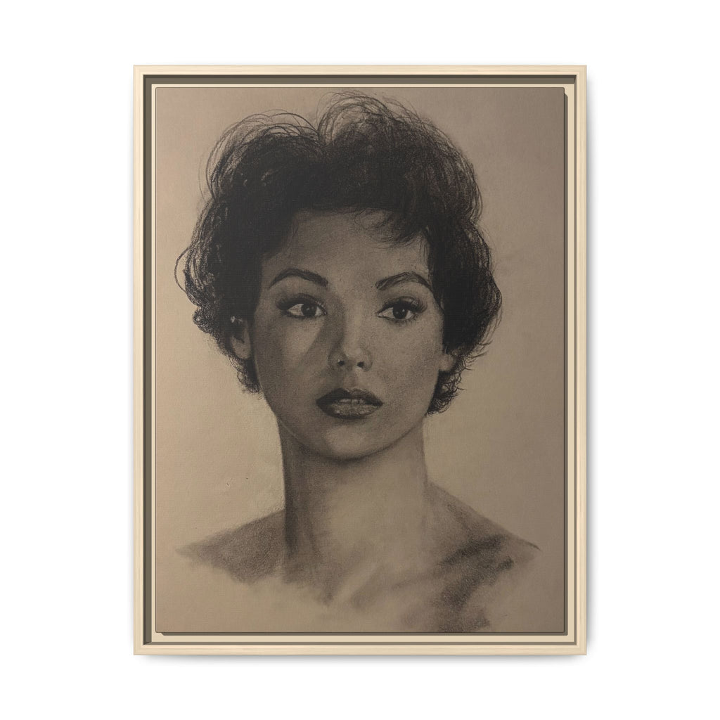 “Still Gaze” Matte Canvas, Framed (Multi-color) PRINT