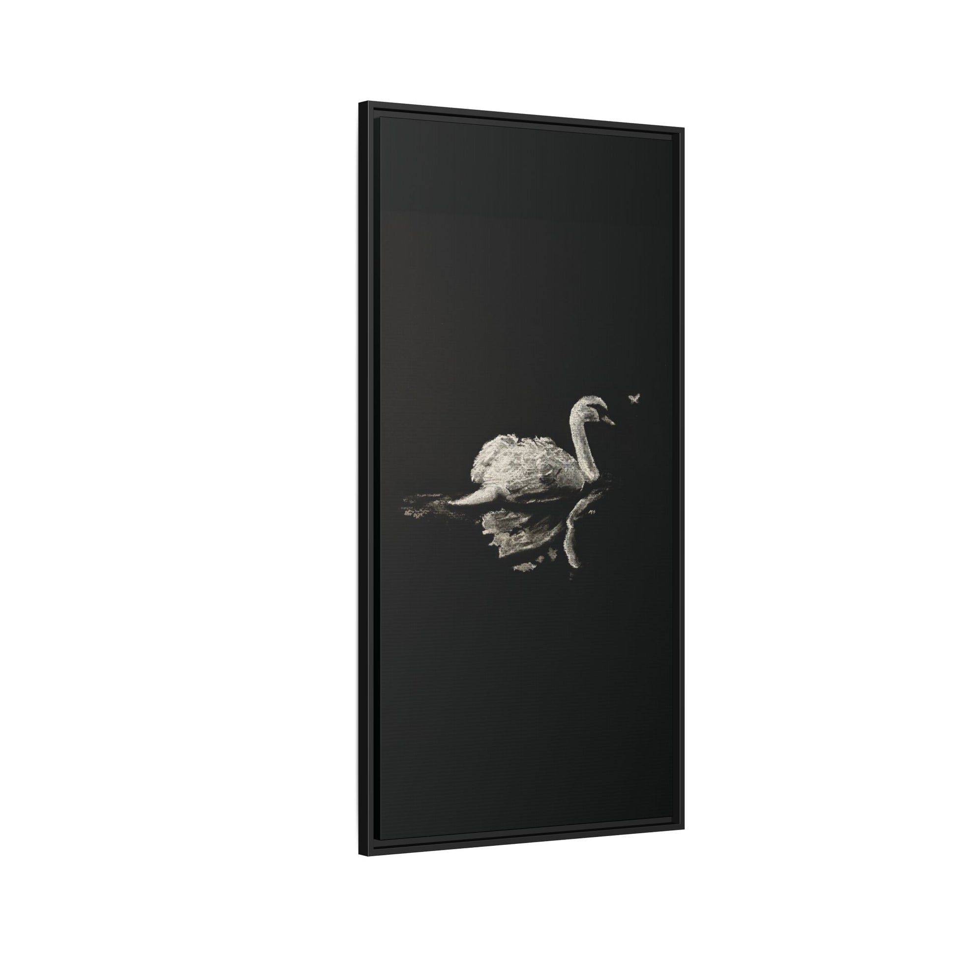“Swan” Matte Canvas, Framed (Multi-color)