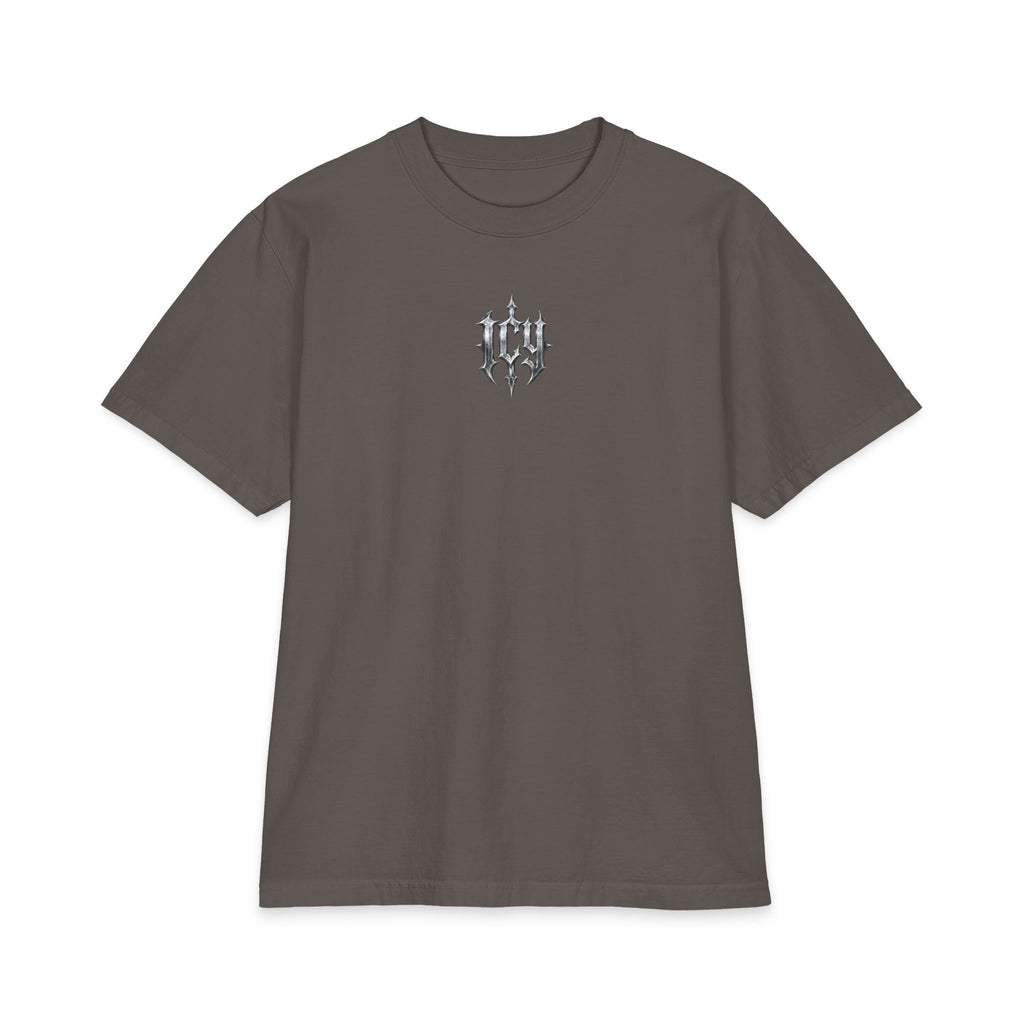 Metallic Spike Logo Short Sleeve Graphic T-Shirt