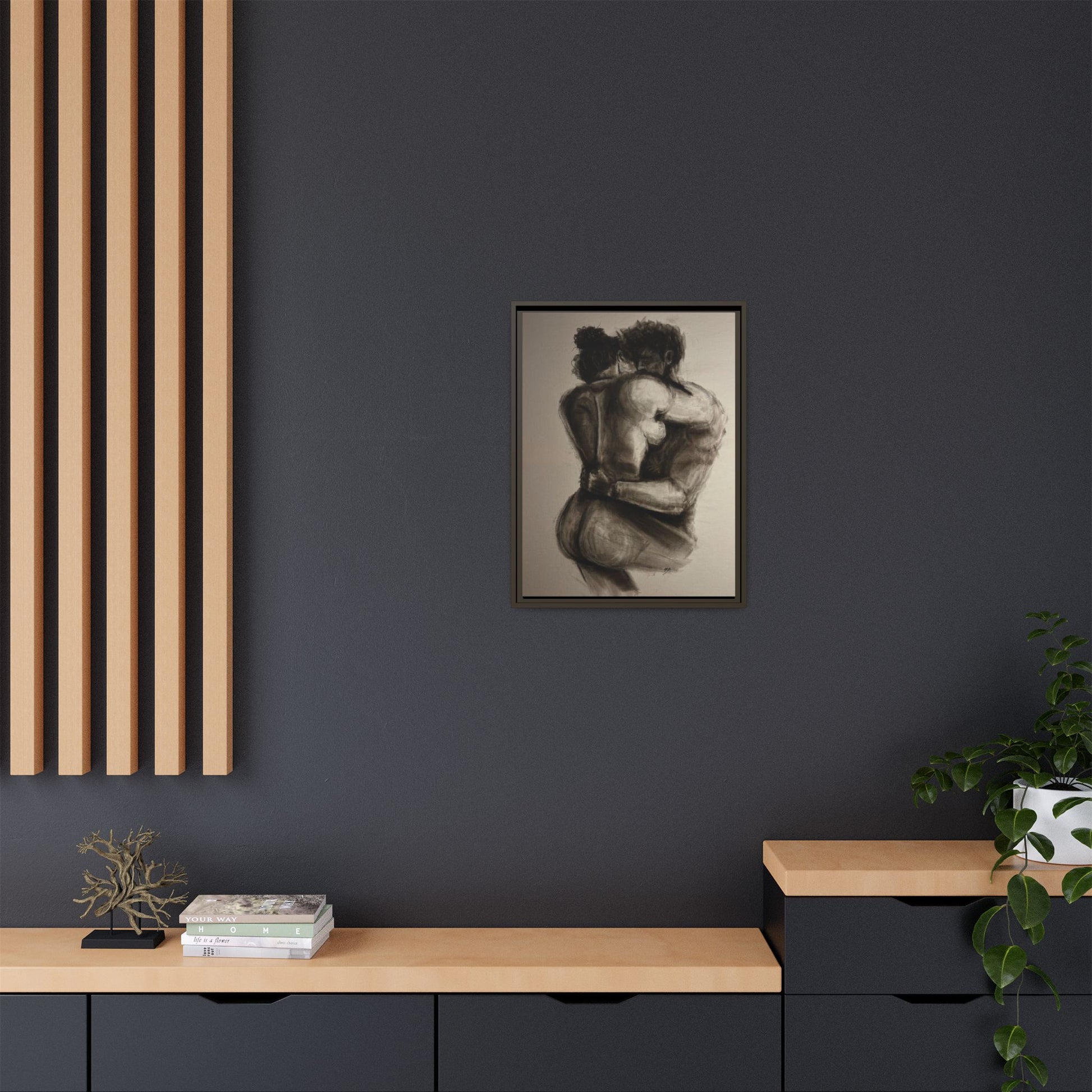 “LAST DAY ON EARTH” Matte Canvas, Framed (Multi-color)