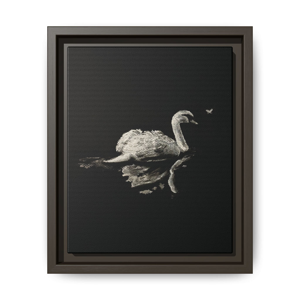 “Swan” Matte Canvas, Framed (Multi-color)