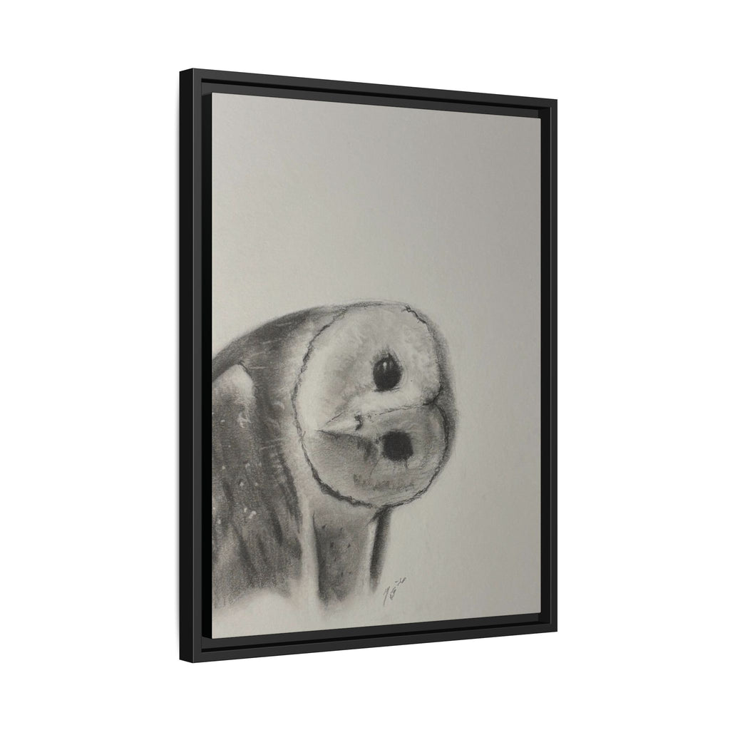 “Good Morning Owl” Matte Canvas, Framed (Multi-color)
