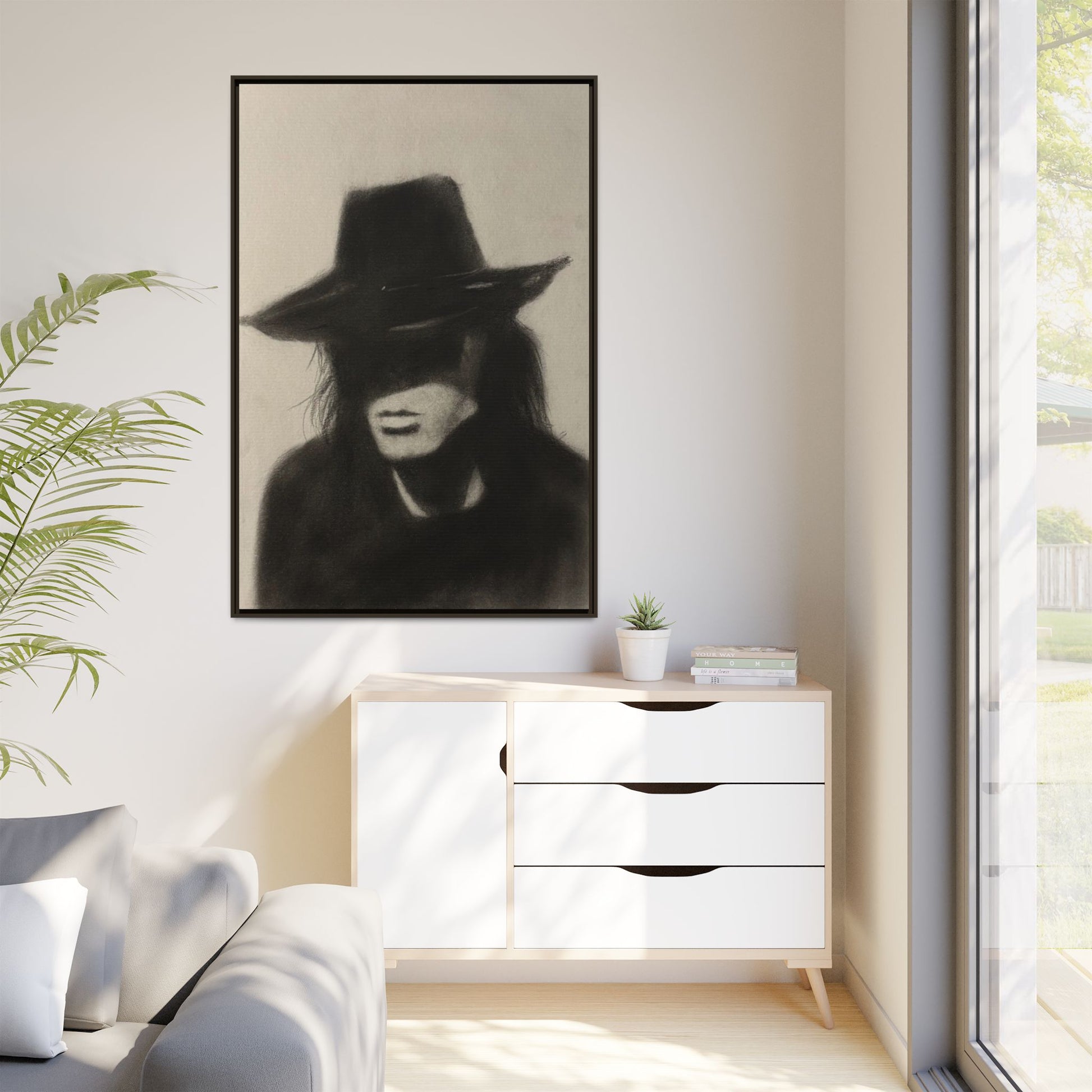 “OUTLAW” Matte Canvas, Framed (Multi-color)