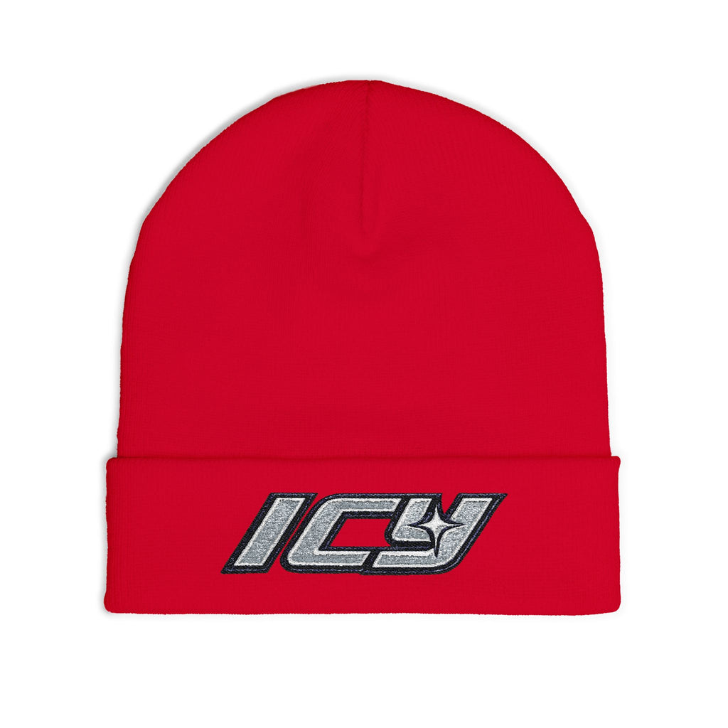 Embroidered "ICY" Knit Beanie Vol.2
