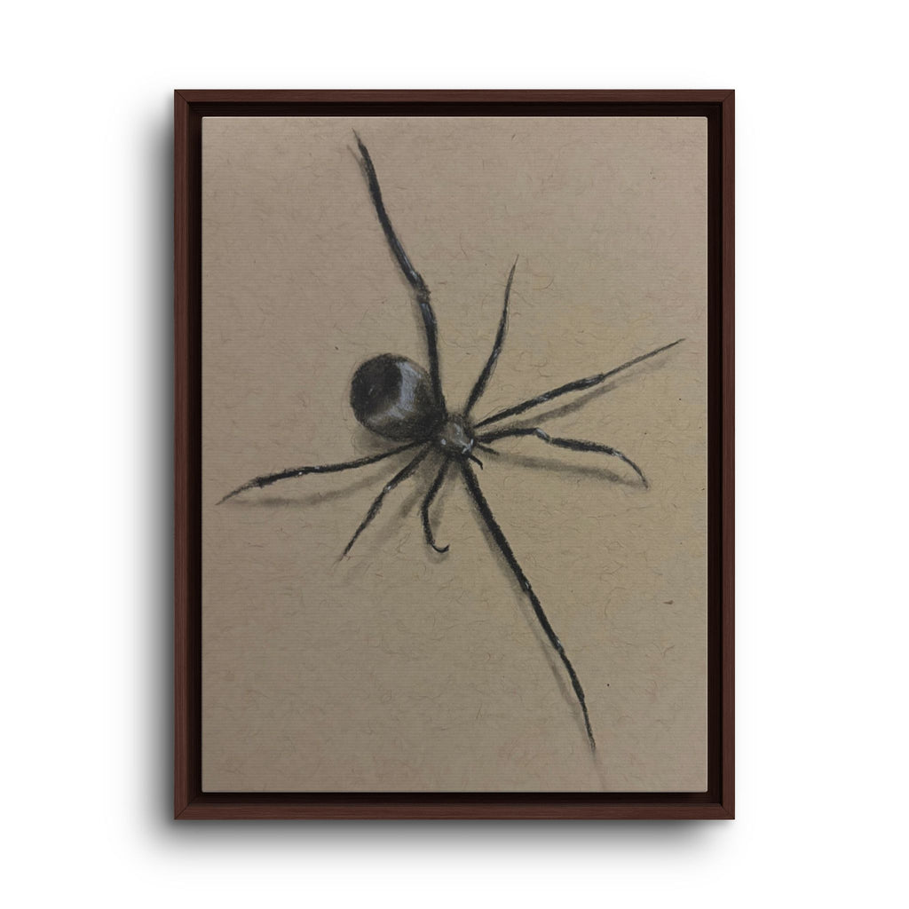 Framed Canvas Spider Wall Art