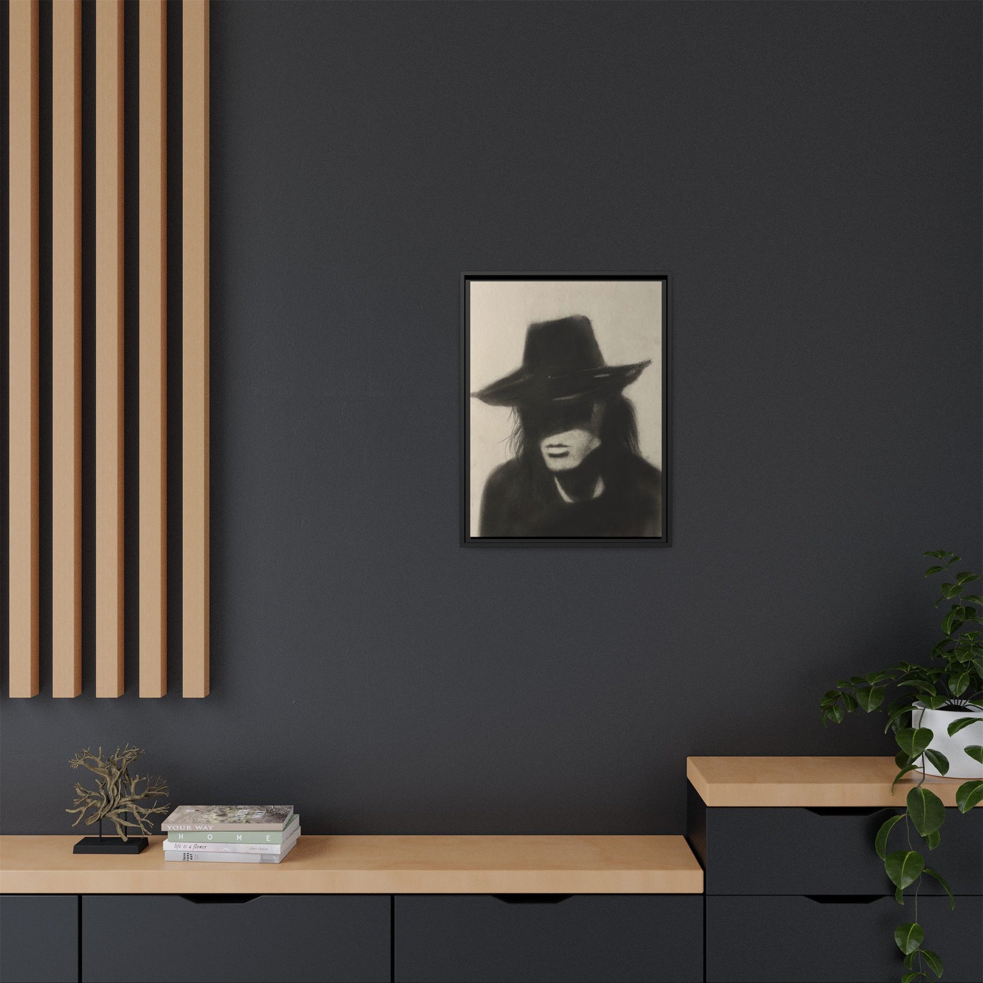 “OUTLAW” Matte Canvas, Framed (Multi-color)
