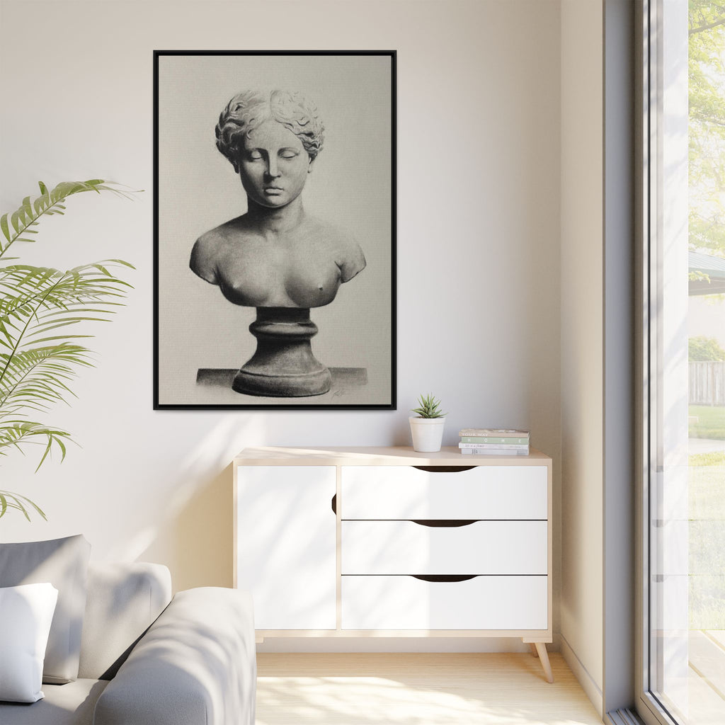 SCULPTURE Matte Canvas, Framed (Multi-color)