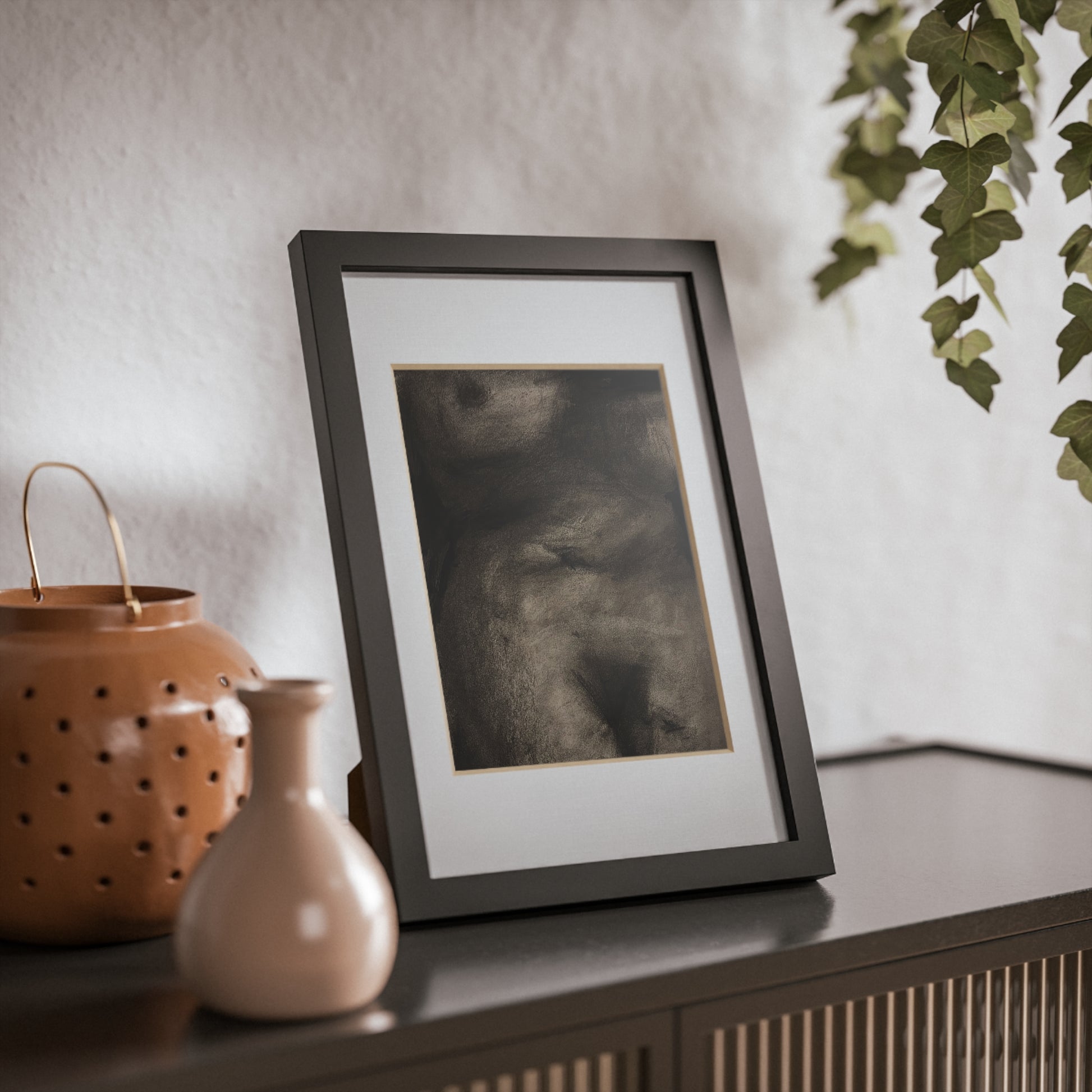 “The Price Of Intuition” Framed Posters, Black
