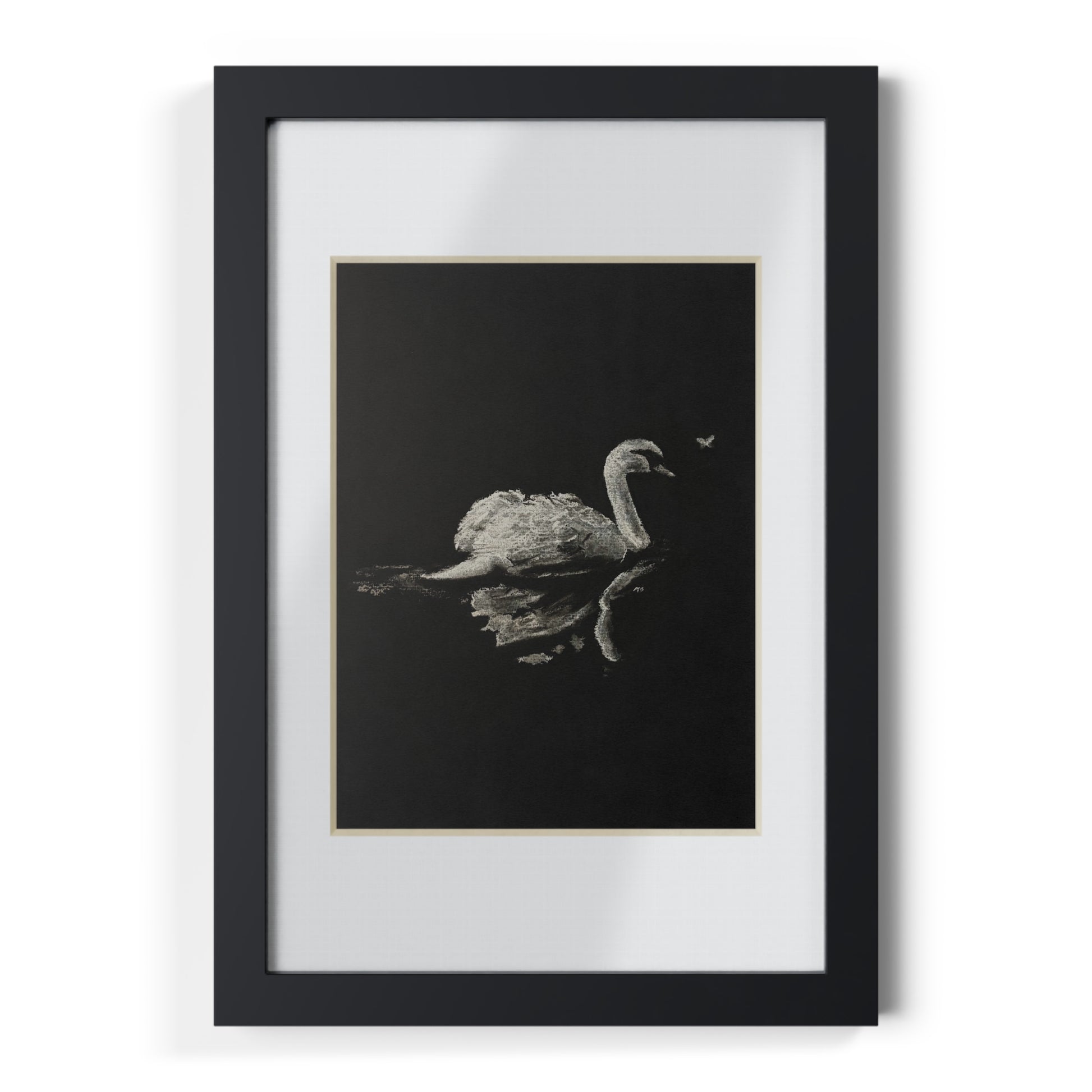 “Swan” Framed Posters, Black