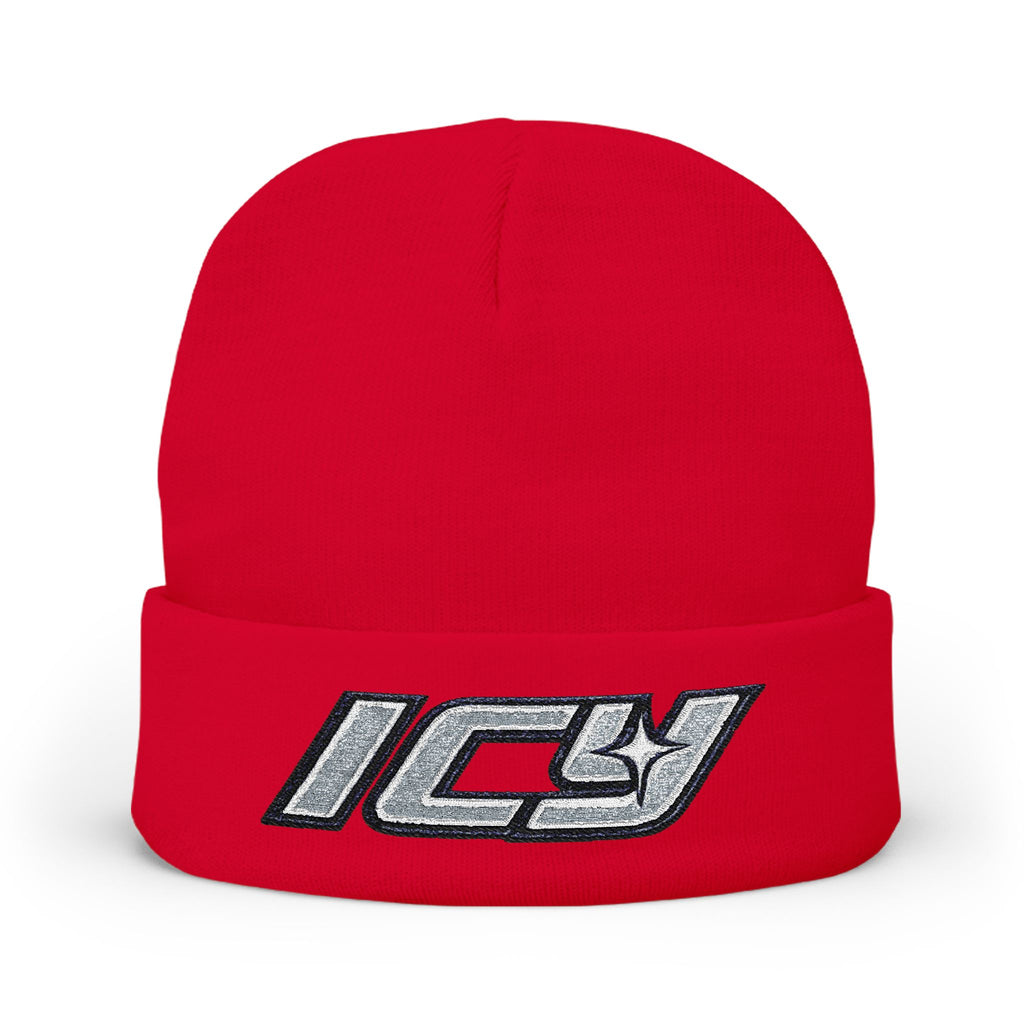Embroidered "ICY" Knit Beanie Vol.2