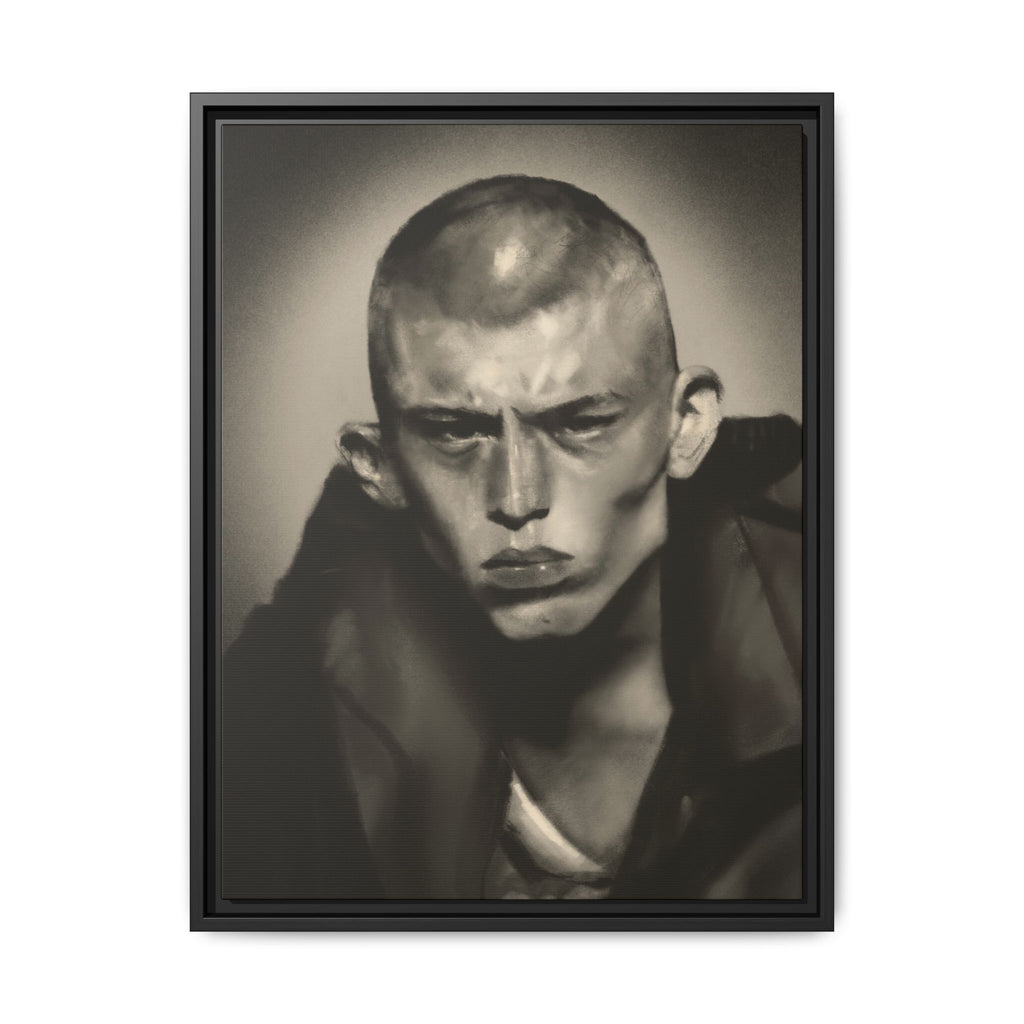 “Buzz Cut” Matte Canvas, Framed (Multi-color)