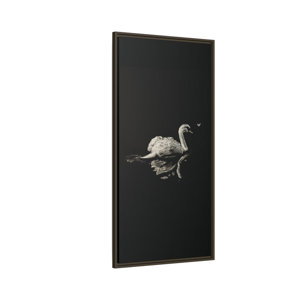 “Swan” Matte Canvas, Framed (Multi-color)